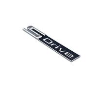NIBOTT Numeri Di Carattere Lettere 730i 740i 745i 750i 760i Top ABS Emblema Adatto For BMW Serie 7 Bagagliaio Di Un'auto Targhetta Logo Adesivo Nero Cromato (Color : Silver SDrive)