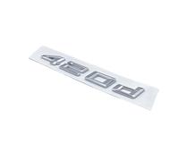 NIBOTT Numeri Lettere 420d 428d 430d 435d 440d Emblema ABS Adatto for BMW Serie 4 F32 F33 F36 G22 G23 Bagagliaio di Un'auto Targhetta Logo Adesivo(Silver 420d)