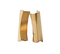 NIBOTT Una coppia 2pcs 20mm Polish Silver Gold End Link End Link EndLink Adatto for sub Mariner Fit GMT Connettore cinturino in pelle for cinturino in pelle(Gold,20MM_SUB MARINE)