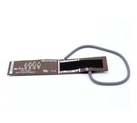 NIBP - Polsino universale per neonato, tubo singolo da 6-11 cm, riutilizzabile, in poliuretano, marrone, ricambio per la pressione sanguigna neonatale, senza connettore