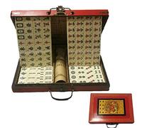 NiC IS COCNG Set di Giochi Mahjong Cinese Portatile, Gioco da Tavolo per la Casa o in Viaggio, Gioco per Famiglie e Amici