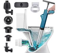 NiC IS COCNG Stura wc,stura water,pompa stura scarichi wc a pressione, pistola stura wc, stantuffo per WC,stura lavandini e scarichi,sblocco lavandino da cucina e bagni/bidet (blu)