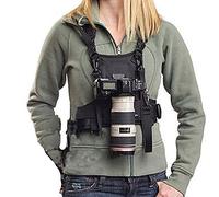 Nicama Imbracatura Pettorale per Fotocamera , Cinghia Doppia Tracolla con Sgancio Rapido per Fotocamera Canon Nikon Sony Sigma Olympus DSLR