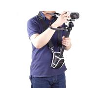 Nicama MTB1 - Tracolla monopiede per fotocamera, tracolla per treppiede, supporto per peso per stabilizzatore cardanico DJI Ronin-S, Zhiyun Crane, Moza Air Hold Gimbal più facile e più lungo (nero)