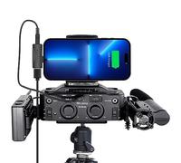 Nicama V8 2-Channel Microfono Preamp con input XLR/ 3.5/6.35mm, Audio Adapter Mixer per iPhone il Microfono Shotgun, Electric Guitar Bass, DSLR Cameras, Tablet Smartphone Singing, Registrazione Demo