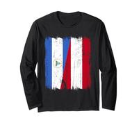 Nicaragua Austria Mezza Bandiera Nicaragua Patrimonio Austriaco Maglia a Manica