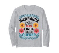 Nicaragua Flor mas Linda De Mi Querer Floreale Maglia a Manica