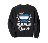 Nicaraguan Queen Nicaragua Flag Proud Nicaraguan Woman Felpa