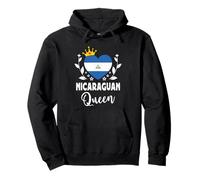 Nicaraguan Queen Nicaragua Flag Proud Nicaraguan Woman Felpa con Cappuccio