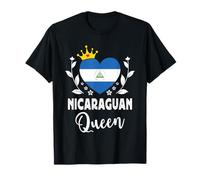 Nicaraguan Queen Nicaragua Flag Proud Nicaraguan Woman Maglietta