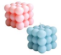 NICAVKIT 2Pcs Bubble Candle - Candela profumata a forma di cubo di soia fatta a mano candele a forma di cubo, candele decorative in cera d'api per camera, matrimonio, festa