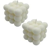 NICAVKIT 2Pcs candele decorative in cera d'api, naturali e profumate Bubble Candle, candela sostenibile in fatte a mano