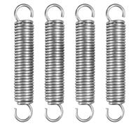 NICAVKIT 4Pcs Molle di Trazione 100mm con Gancio, Molla di Tensione in Acciaio Inox, Molla di Trazione, Diametro Esterno 18 mm, Diametro filo 2,5 mm, Tiro 13 kg