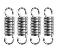 NICAVKIT 4Pcs Molle di Trazione 50mm con Gancio, Molla di Tensione in Acciaio Inox, Molla di Trazione, Diametro Esterno 15 mm, Diametro filo 2,2 mm, Tiro 13 kg