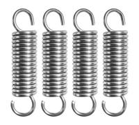 NICAVKIT 4Pcs Molle di Trazione 60mm con Gancio, Molla di Tensione in Acciaio Inox, Molla di Trazione, Diametro Esterno 15 mm, Diametro filo 2,2 mm, Tiro 13 kg