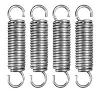 NICAVKIT 4Pcs Molle di Trazione 80mm con Gancio, Molla di Tensione in Acciaio Inox, Molla di Trazione, Diametro Esterno 18 mm, Diametro filo 2,5 mm, Tiro 13 kg
