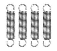 NICAVKIT 4Pcs Molle di Trazione 90mm con Gancio, Molla di Tensione in Acciaio Inox, Molla di Trazione, Diametro Esterno 18 mm, Diametro filo 2,5 mm, Tiro 13 kg
