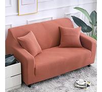 NICCEN Tinta unita Copridivano Super stretch Copri Divano Super morbido Fodera per Divano con schiuma antiscivolo e fondo elastico per bambini, Animali domestici -rosa-2-2 posti (145-185 cm)