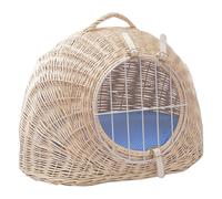 Nicchia Aumüller in vimini con cuscino - L 50 x P 39 x H 44 cm