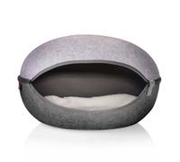 Cuccia per gatti Nicchia in felcro, con cuscino double face Canadian Cat - Grigio scuro - Cuccia per gatti - 1° ORDINE? scegli lo sconto BZR5 / BZR20 + 200 punti fedeltà grigio