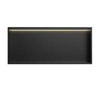 Nicchia da incasso in acciaio inossidabile con luce a LED, scaffale portaoggetti per doccia per l'organizzazione del bagno, finitura in metallo per un utilizzo efficiente dello spazio