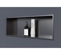 Nicchia da parete NT206010X in acciaio inox - 20 x 60 x 10 cm (L x H x P) - colore a scelta, Colore:Gunmetal
