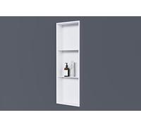 Nicchia da parete NT3090010X con ripiano portaoggetti - in acciaio inox - 30 x 90 x 10 cm (L x A x P) - colore selezionabile, Colore:bianco
