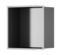 Nicchia da parete per bagno, in acciaio inox, per doccia, impermeabile, per shampoo e articoli da toeletta, per alcova da bagno, 32x32x12,5 cm, ideale per l'organizzazione di bagno, cucina e