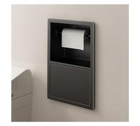 Nicchia da parete per bagno, mensola da doccia in acciaio inossidabile impermeabile, contenitore da incasso a parete con bidone della spazzatura, 23x17x12 cm, perfetta per riporre gli elementi
