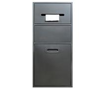 Nicchia da parete per bagno, mensole da doccia rettangolari impermeabili, salvaspazio, mobiletto portaoggetti per bagno con anta, elegante e funzionale, per un facile accesso e docce senza