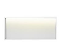 Nicchia da parete per bagno, nicchia per doccia in acciaio inox con striscia luminosa a LED, mensola portaoggetti da incasso per bagno, design montato in alto