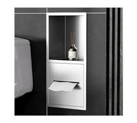 Nicchia da parete per bagno, nicchia per doccia, mensola da parete in acciaio inox, mensole per bagno, casa, camera da letto, cucina, bagno umido, alcova, shampoo, articoli da toeletta, carta