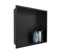 Nicchia da parete per bagno, nicchia per doccia, mensole a muro, mobiletto per medicinali incassato, mensola da bagno in acciaio inossidabile più stabile per riporre il sapone, un piano