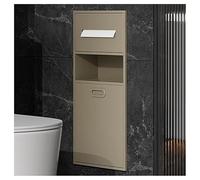 Nicchia da parete per bagno, nicchia per doccia, senza piastrelle, incassata a parete in acciaio inox con cestino, inserto per ripiano verticale a doppio strato, organizer per lo stoccaggio