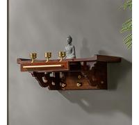 Nicchia del Buddha da parete, altare del Buddha, nicchie del Buddha personali cinesi da parete, tavolo da meditazione, altari buddisti in legno, altare da meditazione in miniatura (66x25 cm/26x9,8 pol