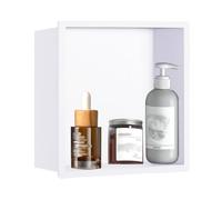 Nicchia Doccia a Parete in Acciaio Inox 304, Accessori per Bagno, mensola per nicchia per Bagno Umido, Accessori per Bagno integrati, armadietti per riporre Gli Elementi Essenziali del Bagno