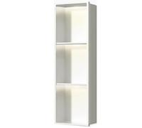 Nicchia Doccia Da Incasso Cuccia incassata in acciaio inox, parete per bagno, armadietti di stoccaggio in metallo incorporati, porta carta igienica a doppio strato, accessori da cucina, luce