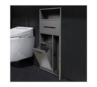 Nicchia doccia impermeabile in acciaio inox, mensola da bagno per shampoo e articoli da toeletta, elegante soluzione per riporre l'alcova incorporata