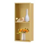 Nicchia Doccia in Acciaio Inox 304 - Supporto da Parete a Doppio Strato in Oro Spazzolato, Non necessita di Piastrelle, Installazione a Filo, Ideale per l'organizzazione del Bagno e Un arred