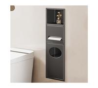 Nicchia doccia in acciaio inox, organizer impermeabile per bagno e cucina, design integrato per riporre articoli da toeletta, ideale per shampoo e articoli da toeletta