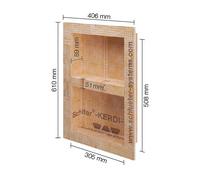 Nicchia Doccia Prefabbricata Kerdi BOARD-N Schluter Impermeabile con Regola