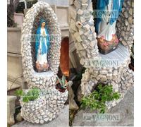 Nicchia grotta cupola con pietre roccia rustica no statua madonna arredo giardin