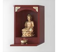 Nicchia per altare Buddha da parete, santuario cinese per meditazione, statua decorativa da parete, decorazione spirituale per la casa per la consapevolezza
