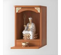Nicchia per altare Buddha da parete, santuario cinese per meditazione, statua decorativa da parete, decorazione spirituale per la casa per la consapevolezza