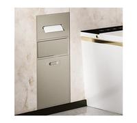 Nicchia per Doccia in Acciaio Inox, Mensola per Doccia Impermeabile Incorporata, Nicchia per Bagno Turco Incassata, Portaoggetti per Carta Igienica, Shampoo E Prodotti da Bagno, Organizer, Albicocca