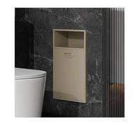 Nicchia per Doccia in Acciaio Inox, Nicchia per Pattumiera Integrata, Mensola da Incasso Impermeabile per Cucina, Camera da Letto, Bagno, Ristrutturazione Casa, Color Albicocca, 11,81X19,68X5,51