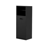 Nicchia per Doccia in Acciaio Inox, Portaoggetti da Incasso per Doccia A Parete, Senza Bisogno di Piastrelle, Mobiletto per Bagno Accanto al WC, Nero, 19,7X7,9X5,5 Pollici