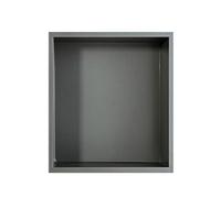 Nicchia Per Doccia, Nicchia Per Doccia In Acciaio Inox 304, Mensole Per Bagno, Nicchia Per Bagno Umido, Mensola A Muro Per Shampoo E Articoli Da Toeletta, Organ,Grey-32x32x12.5CM/12.6x12.6x4.93in