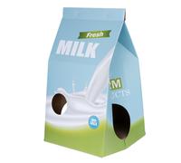 Nicchia per gatti con tiragraffi TIAKI Cartone del Latte - L 33 x L 31 x H 55 cm