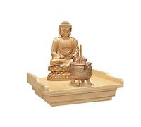 Nicchie Di Buddha Personali Cinesi Da Parete, Tavolo Da Meditazione For Santuario, Mensola For Altare Da Parete, Espositore For Statua Pooja(B,36X28CM)